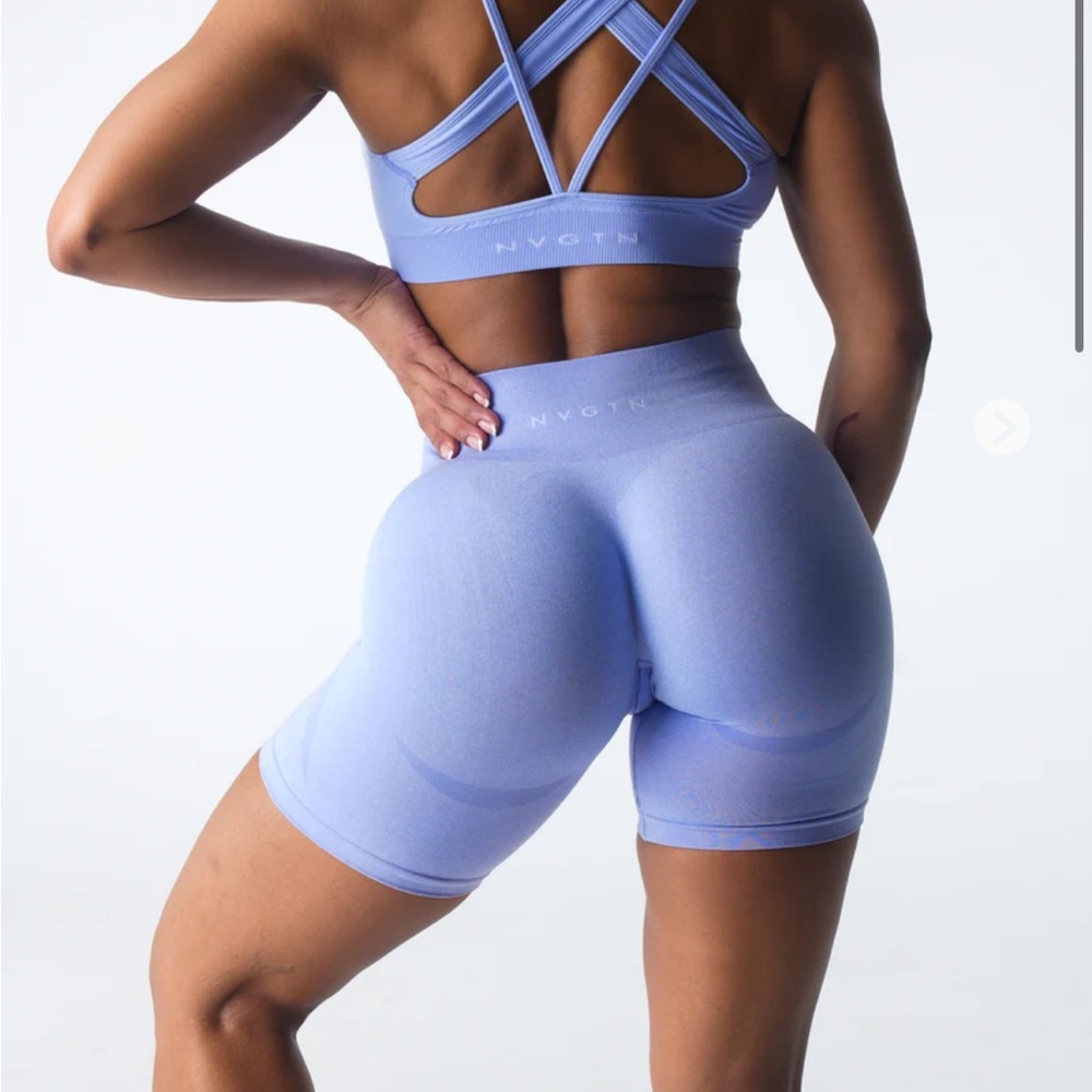 Periwinkle Contour Seamless Shorts NVGNT